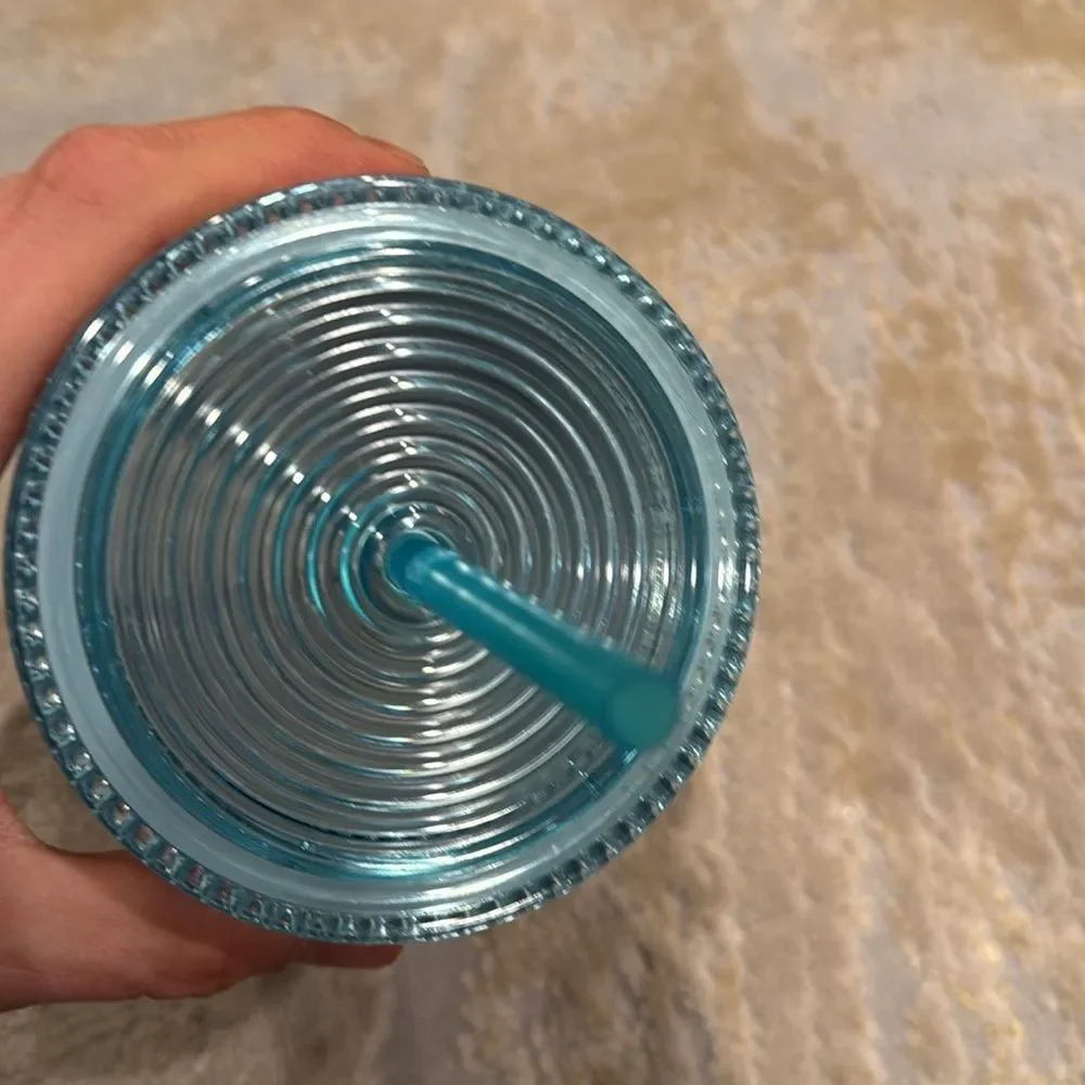 Starbucks 2022 Mermaid Teal/Green Iridescent Core 24oz Cold Cup Tumbler like new